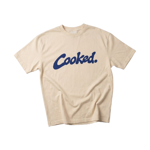 The Original — Cooked bone heavyweight cotton tee, isolated cutout view